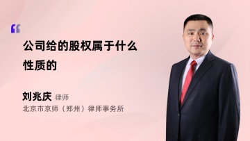 公司给的股权属于什么性质的