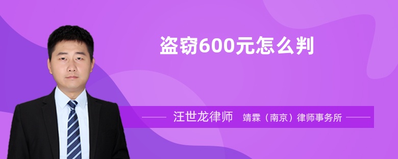 盗窃600元怎么判