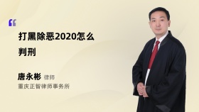 打黑除恶2020怎么判刑