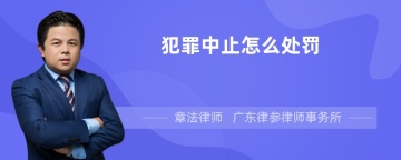 犯罪中止怎么处罚