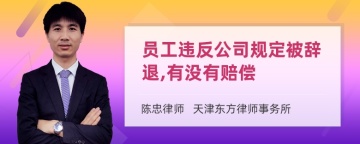 员工违反公司规定被辞退,有没有赔偿