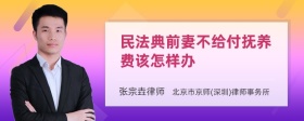 民法典前妻不给付抚养费该怎样办