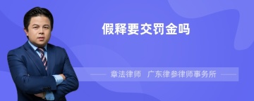 假释要交罚金吗