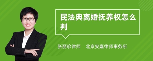 民法典离婚抚养权怎么判