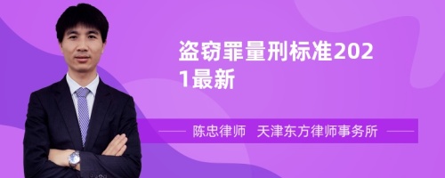 盗窃罪量刑标准2021最新