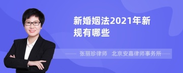 新婚姻法2021年新规有哪些