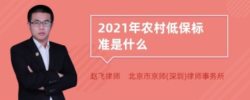 2021年农村低保标准是什么