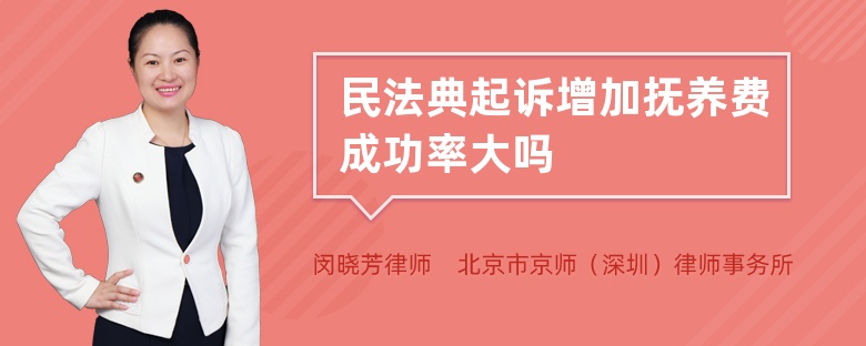 民法典起诉增加抚养费成功率大吗