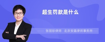 超生罚款是什么