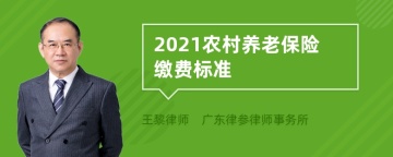 2021农村养老保险缴费标准