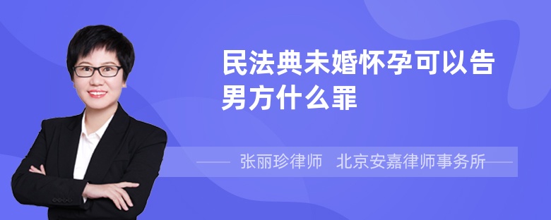 民法典未婚怀孕可以告男方什么罪