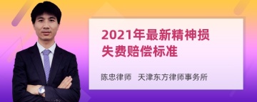 2021年最新精神损失费赔偿标准