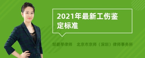 2021年最新工伤鉴定标准