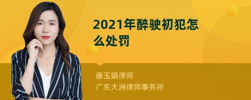 2021年醉驶初犯怎么处罚