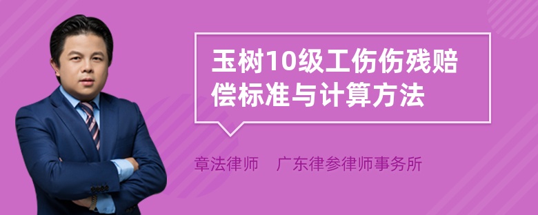 玉树10级工伤伤残赔偿标准与计算方法