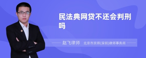 民法典网贷不还会判刑吗