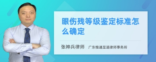 眼伤残等级鉴定标准怎么确定