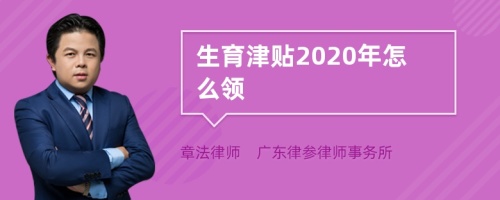 生育津贴2020年怎么领