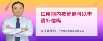 试用期内被辞退可以申请补偿吗