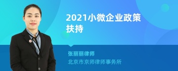 2021小微企业政策扶持