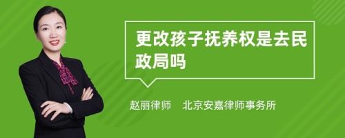 更改孩子抚养权是去民政局吗