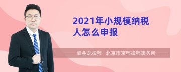 2021年小规模纳税人怎么申报