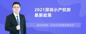 2021深圳小产权房最新政策