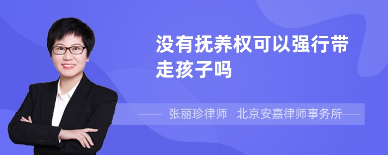 没有抚养权可以强行带走孩子吗