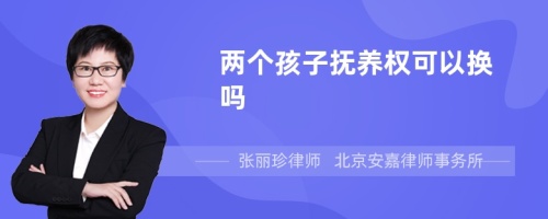 两个孩子抚养权可以换吗