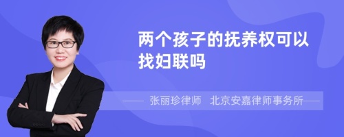 两个孩子的抚养权可以找妇联吗