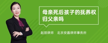 母亲死后孩子的抚养权归父亲吗