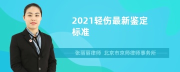 2021轻伤最新鉴定标准