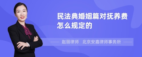 民法典婚姻篇对抚养费怎么规定的