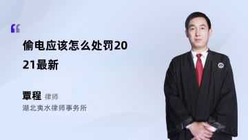 偷电应该怎么处罚2021最新