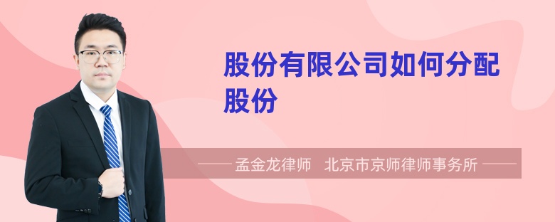 股份有限公司如何分配股份