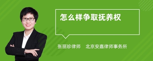 怎么样争取抚养权