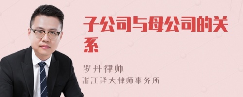 子公司与母公司的关系