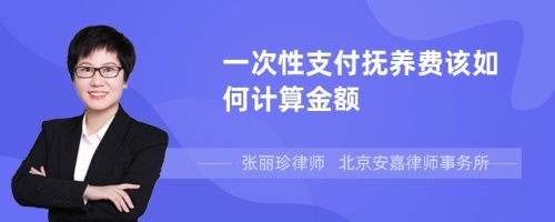 一次性支付抚养费该如何计算金额