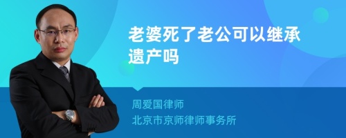 老婆死了老公可以继承遗产吗