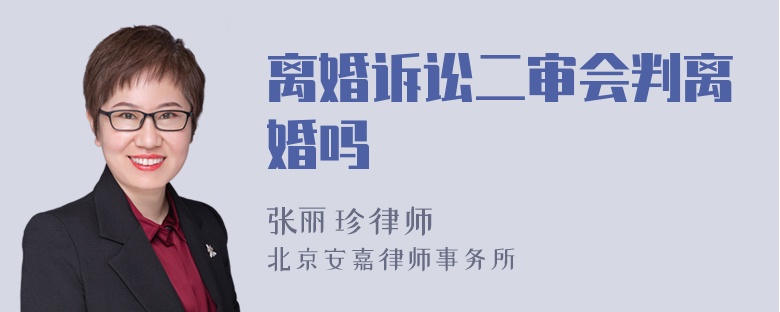 离婚诉讼二审会判离婚吗