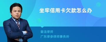 坐牢信用卡欠款怎么办