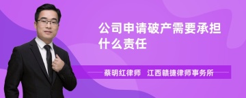 公司申请破产需要承担什么责任