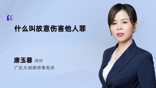 什么叫故意伤害他人罪