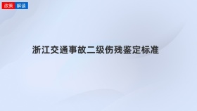 浙江交通事故二级伤残鉴定标准