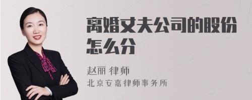 离婚丈夫公司的股份怎么分