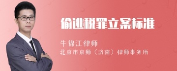 偷逃税罪立案标准