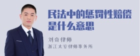 民法中的惩罚性赔偿是什么意思