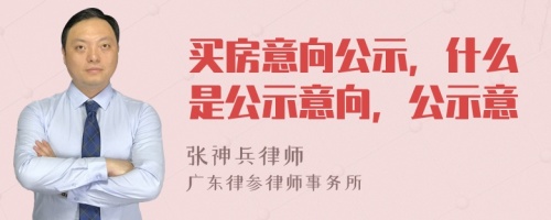 买房意向公示，什么是公示意向，公示意