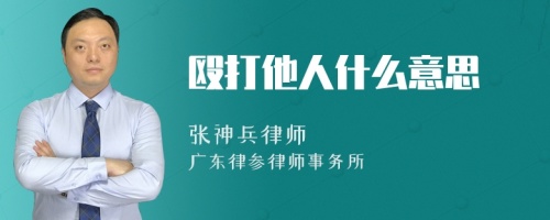 殴打他人什么意思