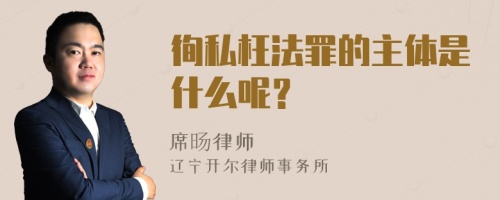 徇私枉法罪的主体是什么呢？